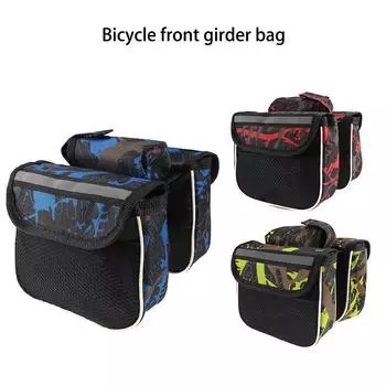 Сумки на переднюю балку велосипедаВерхняя трубка для одиночного велосипедаСедельные сумкиСумки на балку для горного велосипедаВелосипедное снаряжение QLB002 синий