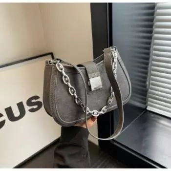 Сумки на плечо для женщин, весенние тенденции 2023, качественные сумки и кошельки с цепочкой из искусственной кожи для путешествий, последняя модная сумка через плечо белый