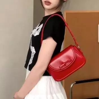 Сумки на плечо Harajuku Blue, женские, модные, с бантом, шикарная кожаная сумка через плечо, женская, винтажная, квадратная, сумка-мессенджер