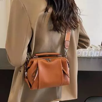 Сумки на плечо из искусственной кожи на молнии, модная складная сумка Cloud с верхней ручкой, большая вместимость, широкая сумка через плечо для поездок на работу