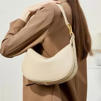 Сумки на плечо из натуральной кожи с креплением под мышкой для женщин, модные дизайнерские полумесяцы, женские сумки и кошельки