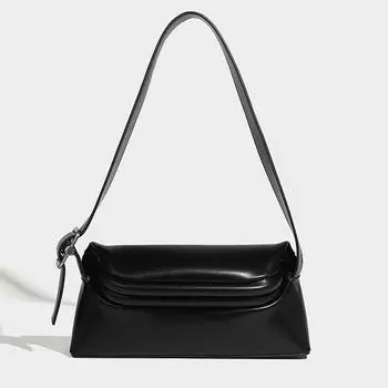 Сумки на плечо с клипсой для женщин, роскошный дизайнерский бренд, ПУ, простые, однотонные, с челночным ремнем