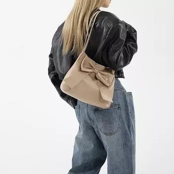 Сумки на ручки с бантом для женщин, сумки на плечо, сумка для отдыха подмышками, универсальные сумки для покупок, сумка с клецками, женские сумки розовый