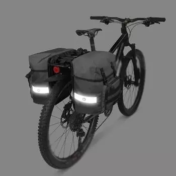 Сумки на задние сиденья велосипеда, сумка для хранения велосипеда, большая вместительная стойка для велосипеда, сумки на багажник, дорожные сумки серый