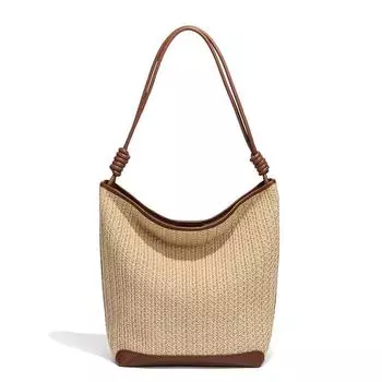 Сумки Niche Design, женские простые сумки Lafite Grass Travel, плетеные сумки Seaside Straw, пляжные сумки, сумки на одно плечо, сумки-шопперы