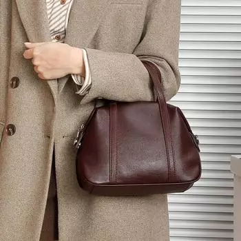 Сумки-подушки из натуральной кожи для женщин, модные дизайнерские кошельки через плечо, женские сумки-тоуты Boston Tote