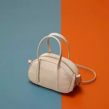 Сумки-полумесяцы женские кожаные сумки на плечо с узором из камня, застежка-молния, декор из заклепок, женские сумки (20cm<Max Length<30cm) кофейный