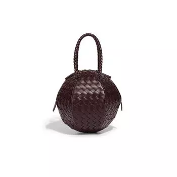 Сумки ручной работы, маленькие круглые сумки с текстурой, модные женские сумки через плечо