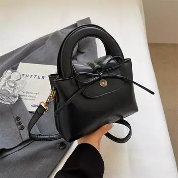 Сумки с бантом, летняя женская сумка-мессенджер, новая модная маленькая квадратная сумка, темперамент, универсальные сумки через плечо на одно плечо