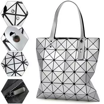 Сумки с деформацией из полиуретана, сумки с геометрическим лазером Lingge, разнообразные складные сумки на одно плечо