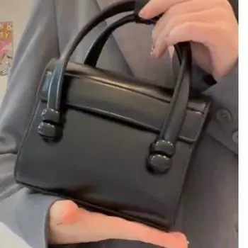 Сумки с верхней ручкой для женщин, модная новая квадратная сумка через плечо, модные сумки из искусственной кожи, стильные черные сумки через плечо для отдыха