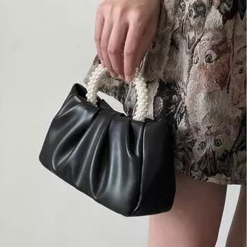 Сумки с верхней ручкой для женщин, новые милые модные сумки для девочек, простые женские плиссированные кожаные сумки через плечо, женские вечерние сумки