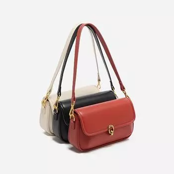 Сумки-седла для женщин, маленькие, через плечо, 2024, трендовые дизайнерские сумки через плечо из искусственной кожи, женские сумки и кошельки чёрный