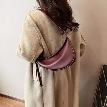 Сумки-седла из искусственной кожи для женщин, однотонные, через плечо, на молнии, простой, оригинальный дизайн, универсальный, высокое качество, модный