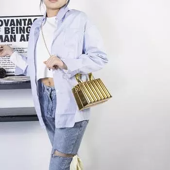 Сумки сумка для ужина текстурная сумка японская и корейская однотонная сумка через плечо модная акриловая женская сумка