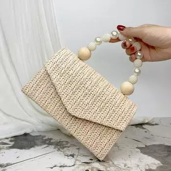 Сумки, сумки для ужинов, новые соломенные женские сумки, сумки с жемчугом, новые женские сумки-мессенджеры, высокое качество 22*13*6