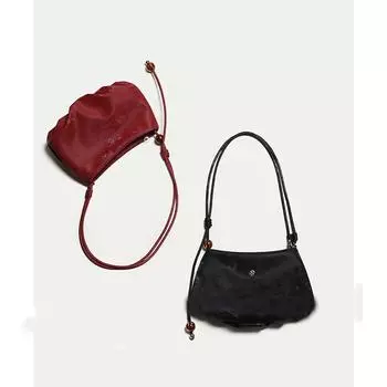 Сумки сумки маленькие сумки женские бисерные 2024 новые высококачественные китайские облачные подмышечные сумки сумка через плечо красный