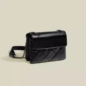 Сумки сумки сумка-мессенджер женская новая мода ромбовидная сумка-перекидная цепочка текстура большая вместимость сумка для поездок на работу