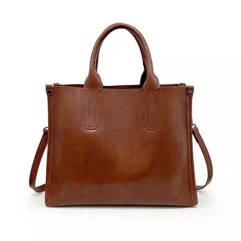 Сумки-тоуты большой вместимости, роскошные дизайнерские брендовые женские сумки через плечо из высококачественной масляно-вощеной кожи, сумки через плечо для женщин