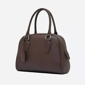 Сумки-тоуты Boston Bowling из натуральной кожи для женщин 2024 года, дизайнерские сумки-подушки для женщин через плечо чёрный