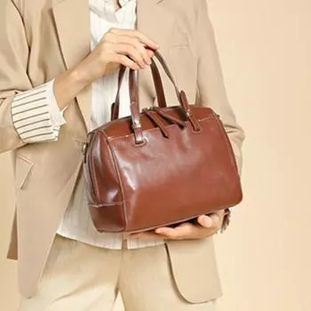 Сумки-тоуты Boston из натуральной кожи для женщин, трендовые дизайнерские сумки-подушки для женщин, сумки через плечо