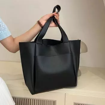 Сумки-тоуты на молнии для женщин с узором личи из мягкой искусственной кожи, большая вместительная сумка через плечо, роскошная дизайнерская сумка (30cm<Max Length<50cm) чёрный