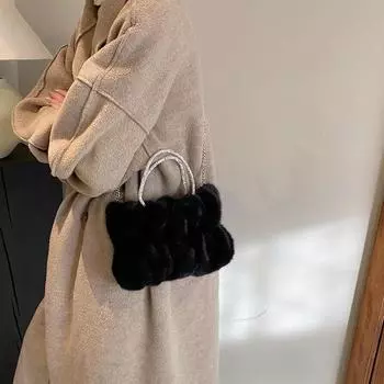 Сумки Velvet Hasp с верхней ручкой, популярные женские сумки через плечо, однотонные, с цепочкой, универсальные, мягкие, простые сумки через плечо