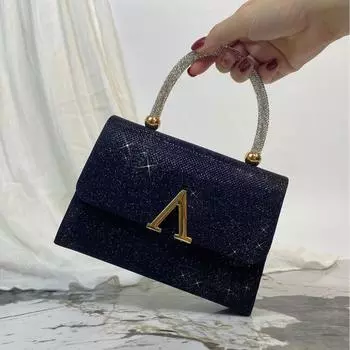 Сумки Высокой моды Сумки для ужина Блестящие сумки Вечерние платья Банкетные вечерние Свадебные сумки Подружки невесты День рождения Сумки принцессы 25*20*7