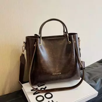 Сумки в винтажном стиле, сумка-тоут через плечо для женщин, подмышки для женщин (20cm<Max Length<30cm)