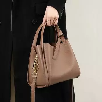 Сумки-ведра из натуральной кожи для женщин, трендовые дизайнерские сумки-корзины для женщин, сумки через плечо