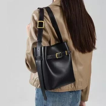 Сумки-ведра из натуральной кожи, маленькие сумки на плечо для женщин, модные дизайнерские кошельки через плечо, роскошные женские сумки