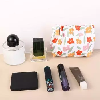 Сумки водонепроницаемые женские сумки для хранения мелочей Цветочная весенняя сумка Косметичка для губной помады Мини-кошелек для монет розовый
