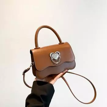 Сумки женская сумка 2024 осень новая текстура универсальная маленькая квадратная сумка европейская и американская популярная женская сумка одно плечо косой пролет чёрный