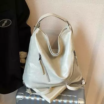 Сумки Женские Большой Вместимости Тренд Сумки-Ведра Повседневные Рюкзаки Простые Женские Универсальные На Одно Плечо Через Плечо Женские