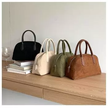 Сумки женские дизайнерские модные роскошные ретро-сумки Boston Plush Bag чёрный