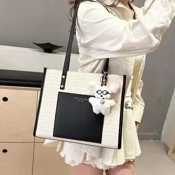 Сумки женские из искусственной кожи с застежкой-молнией, большого объема, модные, универсальные, женские сумки через плечо для поездок на работу