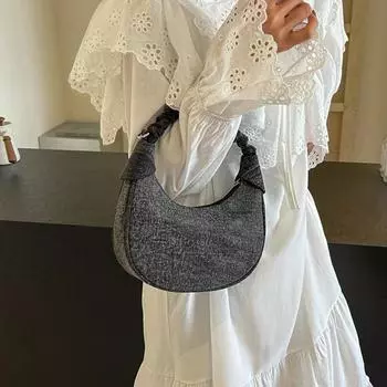 Сумки женские наплечные из денима на молнии, повседневные, для поездок на работу, женские сумки через плечо, простота и высокое качество