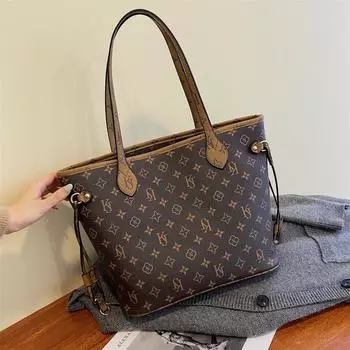 Сумки Женские новые сумки с принтом Модные вместительные наплечные сумки Универсальные сумки-тоут под мышкой