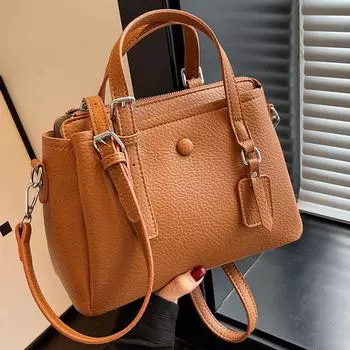 Сумки женские осенние новые сумки большой емкости из текстурированной кожи с кисточками на плече элегантные модные женские сумки через плечо