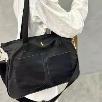 Сумки женские студенческие в стиле кампуса, атмосферная сумка через плечо с карманом, повседневная, большая вместимость, портативная сумка на плечо, женская сумка для поездок на работу 38X14X28cm