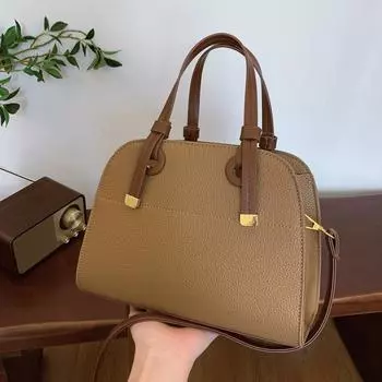 Сумки Женские сумки через плечо для поездок на работу Сумки-мессенджеры с текстурой в иностранном стиле Модные портативные сумки-тоут коричневый