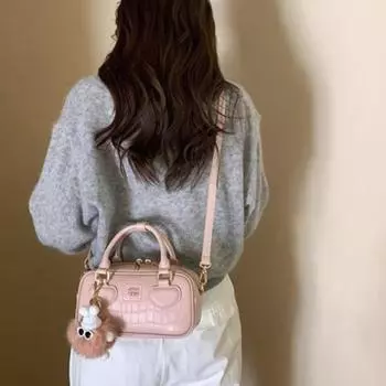 Сумки женские сумки через плечо маленькие квадратные сумки текстура корейский стиль мода ниша досуг универсальные трендовые сумки через плечо