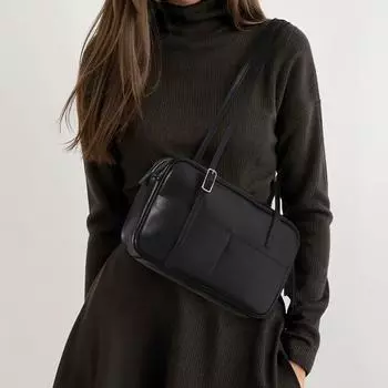 Сумки, женские сумки из натуральной кожи, корейские сумки через подмышку, модные сумки через плечо, ежедневные сумки-игрушки для поездок на работу чёрный