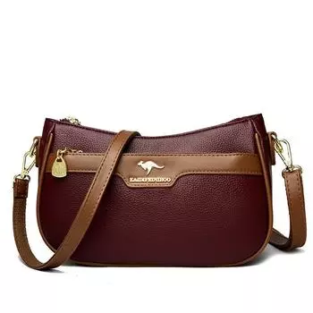 Сумки Женские сумки Модные сумки для мам Повседневные сумки-мессенджеры Женские сумки через плечо Маленькие квадратные сумки чёрный