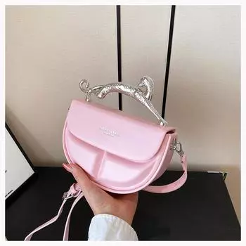 Сумки женские сумки новые модные тисненые универсальные сумки с жестким корпусом сумки-мессенджеры через плечо розовый