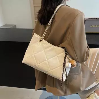 Сумки Женские сумки подмышечные Женские сумки Сумки через плечо Женские сумки-ниши Сумки-цепочки Сумки через плечо 32*10*22 чёрный