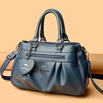 Сумки Женские сумки Сумки через плечо Многосекционные женские сумки большой вместимости синий