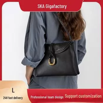 Сумки женские: Высококачественное седло, сумка-мессенджер, универсальная овчина, подмышки, натуральная кожа