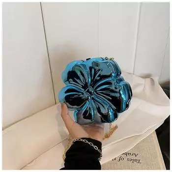 Сумки женские в форме цветка сумки для ужина популярный зарубежный тренд 2024 новые универсальные женские сумки золотой