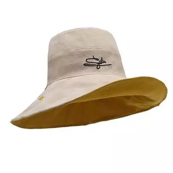 Summer 2024 New Sunshade And Sunscreen Bucket Hat Korean Version Large Brim Outdoor Fashion Neck Hat Single code